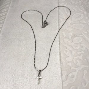 18K Rolled Gold Plated Cross Necklace